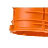 ZZ60KFw ,  Puszka podtynkowa do łączenia O 60, płytka, z wkrętami, pomarańczowy