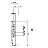 univers N Podzespół rozstaw 60mm 3-pol. 8xNH00 listwowe 600x500mm odpływ góra UE42B8N HAGER