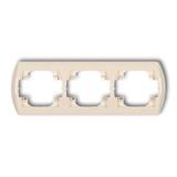 TREND Ramka pozioma potrójna beżowa