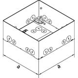tehalit.VE-EE Zestaw Puszka podłogowo-montażowa VQ06/VEQ06/EKQ06 stal nier UDBDQ06 HAGER