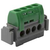 Listwa Zaciskowa 4-Otwory Zielona IP2X Z4 004830 LEGRAND