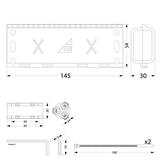 MZGEL145 Mufa Z-elem-145*54*30mm GELEBOX, IPX8, 0,6/1kV-złącze kablowe 5x1,5-6mm2 39.145 OPATÓWEK