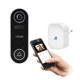 Bezprzewodowy wideo dzwonek LAYO z kamerą wideo Full HD WiFi IP65 akumulator komunikacja ze smar VDB