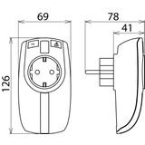 Ogranicznik przepięć DEHNprotector, wersja do gniazda schuko