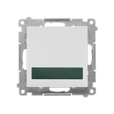 Simon 55 Sygnalizator świetlny LED – światło zielone 230V Jasnoszary mat