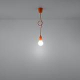 Sollux Lampa wisząca DIEGO 1 pomarańczowy SL.0584