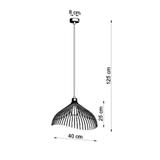 Sollux Lampa wisząca UMB czarny SL.0665