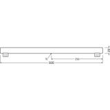 Lampa LED LEDinestra DIM 50cm 4,9W 827 FR S14s