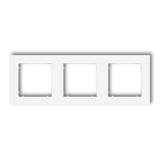 MINI Ramka uniwersalna potrójna z tworzywa biały mat