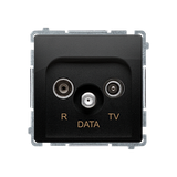 "Simon BASIC WMUA-06xxxx-Y013 Gniazdo antenowe R-TV-DATA (moduł). 1x wejście: 5–862 MHz