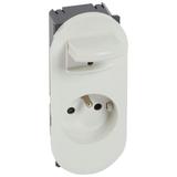 CELIANE - GNIAZDO ŁATWO OBSŁUGOWE 2P+Z 16A BIAŁE, ZACISKI SPREŻYNOWE, Legrand