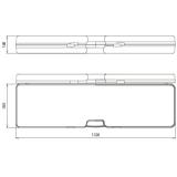 Kufer z tworzywa sztucznego na wskaźnik napięcia, pusty, 1270 x 280 x 120 mm