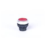 Ex9P1 FI r Główka z przyciskiem płaskim z samopowrotem bez nadruku możliwość podświetlenia czerwona