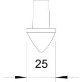 1819/25BP, SZPICE DO SZPILEK 25MM BP