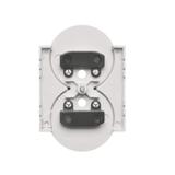 Simon 55 Pokrywa gniazda wtyczkowego podwójnego do: SGZ2CM Aluminium mat TGZ2MZP/143 KONTAKT