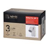 MALTA SP 1, oprawa ścienno-sufitowa, GU10 max. 12W, IP20, czarna, prostokątna podstawa AD-OP-6480BGU10 ORNO