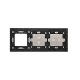 Simon 54 Touch Panel dotykowy S54 Touch 3 moduły 2 pola dotykowe poziome + 2 pola dotykowe pionowe + 1 otwór na osprzęt S54 srebrna mgła DSTR3230/71 KONTAKT