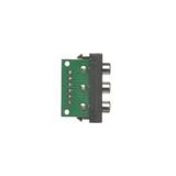 Simon Connect Płytka K45/2 złącz 3x RCA (CINCH) 225x45mm + wkłady zaciski śrubowe szary grafit K105B/14 KONTAKT