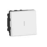 Mosaic - Łącznik Schodowy Dwubiegunowy 20 Ax 250 V - 2 Modułowy - Biały 077063L LEGRAND