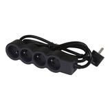 PRZEDŁUŻACZ STANDARD 4X2P+Z, Z PRZEWODEM 1.5 METRA 3X1.0 MM2 - CZARNY/GRAFITOWY, Legrand