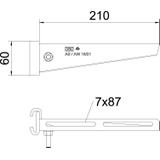 AS 15/21, WSPORNIK WIESZAKOWY 210MM FT