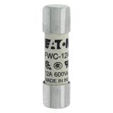12AMP 600V AC UL FERRULE 10x38MM FUSE Wkładka szybka 12A AC 600V 10x38 mm aR UL FWC-12A10F EATON