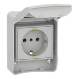 Gniazdo Pratika standard niemiecki IP65 10-16A 81141 Schneider