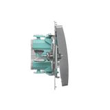 Simon Basic Przycisk pojedynczy zwierny bez piktogramu 10A szybkozłączka satynowy