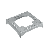 Simon Connect Podstawa 2 nacięcia 85x18 i 2 wycięcia 130x18 90o aluminium