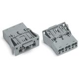 WINSTA wtyk 3-torowy SnapIn szary