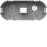 Integro Puszka podtynkowa 2-krotna do montażu poziomego, głęboka, szary, mechanizm