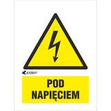 POD NAPIĘCIEM   148X210, FOLIA SAMOPRZYLEPNA