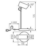 AGZAR E14 W Lampa stołowa AGZAR E14 W E14 kolor biały KANLUX