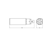 Lampa DULUX D E LED FR 13 ECG, AC mains 6W 840 G24q-1