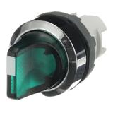 Przełącznik obrotowy 2poz. zielony M2SS1-31G