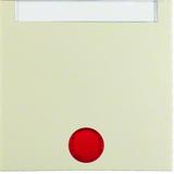 BERKER B.Kwadrat Klawisz z 5 dołączonymi soczewkami i pole opisowe do łączników 1-klawiszowych krem