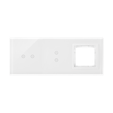 Simon 54 Touch Panel dotykowy S54 Touch 3 moduły 2 pola dotykowe poziome + 2 pola dotykowe pionowe + 1 otwór na osprzęt S54 biała perła DSTR3230/70 KONTAKT