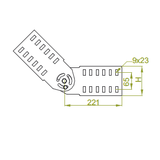 LGSUCH110 Łącznik przegubowy 2,0 mm