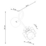 Sollux Kinkiet BELUCI 1S czarny SL.1117