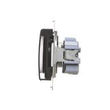 Simon 54 Gniazdo IP44 bez uszczelki 16A z. śrub. klapka transp. czarny *Wymagana uszczelka ramki