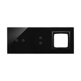 Simon 54 TOUCH WMDZ-01128S-075 Panel dotykowy S54 Touch, 3 moduły, 2 pola dotykowe poziome + 2 pola DSTR3230/75 KONTAKT