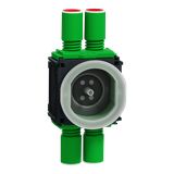 Multifix, puszka 1M, 32 mm, 4 elastyczne wejścia, z zatyczką