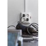 Simon Aquaclick Gniazdo wtyczkowe IP20 Schuko poczwórne 4-krotne z wbudowanym wyłącznikiem 16A 250 V~ zaciski śrubowe, biały ACGSZN4W1/11 KONTAKT