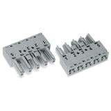 WINSTA gniazdo 5-torowe szare kodowanie B