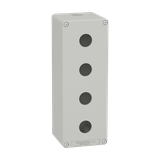 Kaseta sterownika, szara, 4 otwory XAPD4504