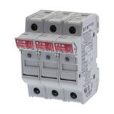 4P 10X38MFH30A 600V Midget withindicator Podstawa wkładki cylindrycznej 10x38 4P 32A 690VAC wskaźnik