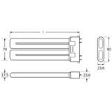 Świetlówka kompaktowa 2G10 (4-pin) 24W 4000K DULUX F 4050300333588 LEDVANCE