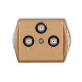 TREND Mechanizm gniazda multimedialnego 3F DATA (Vectra) złoty metalik