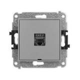 ICON Mechanizm gniazda komputerowego pojedynczego 1xRJ45, kat. 7, ekranowany, 8-stykowy, bez pola op