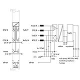 moduł interfejsu szeregowego XTR RS-485, RS-422 lub RS-232 WAGO